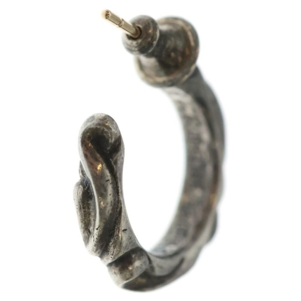 Chrome Hearts Hoop Scrool Scroll Earrings Silver - Picture 2 of 6